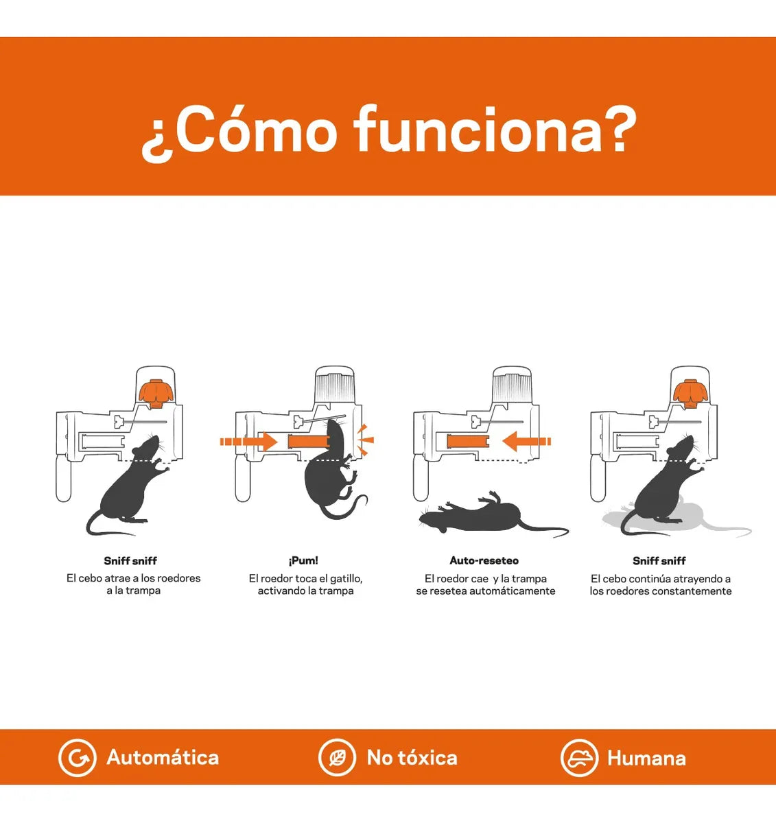 TRAMPA PARA ROEDORES AUTOMÁTICA A24 KIT INICIAL