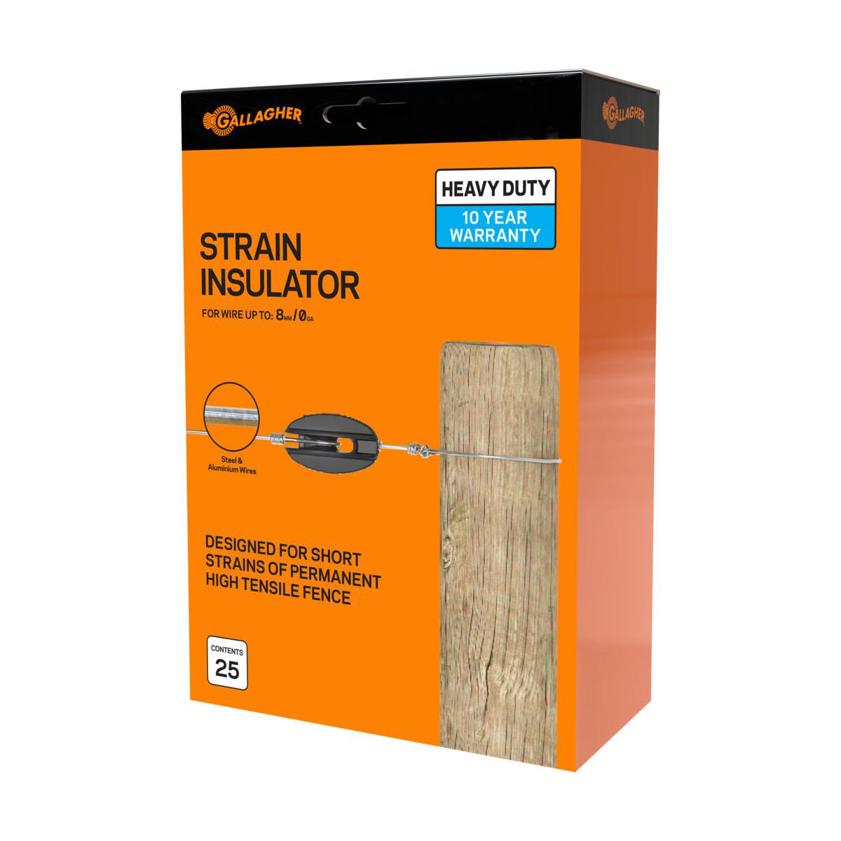 AISLADOR S TERMINAL NEGRO 25UN