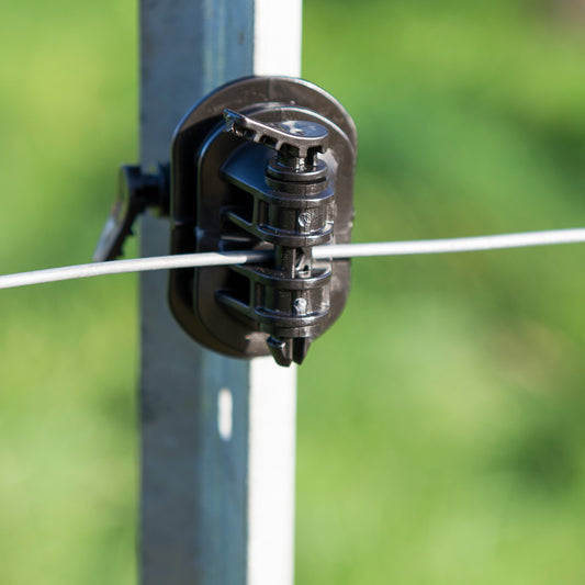 AISLADOR PINLOCK POSTE METAL NEG 150UN