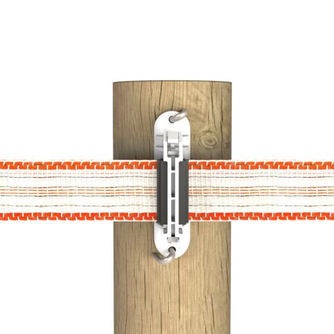 AISLADOR PARA CINTA 40MM BLANCO 25UN