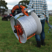 CARRETE C/ENGRANAJE C/POLY 500M MANIJA PVC