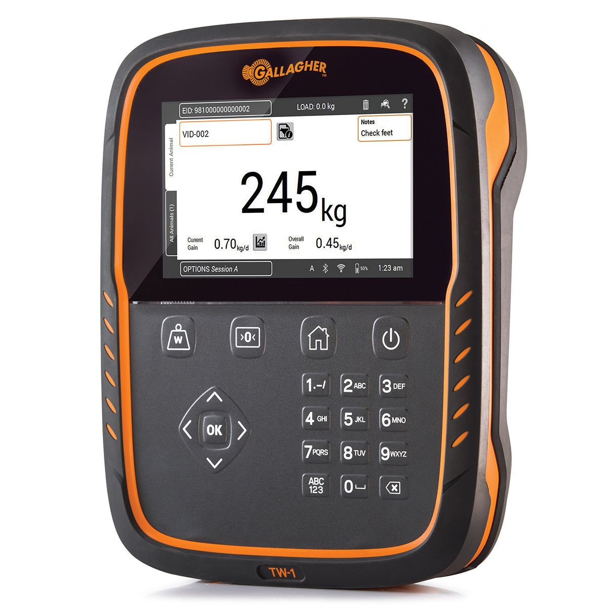 Monitor de Pesaje TW1 Gallagher